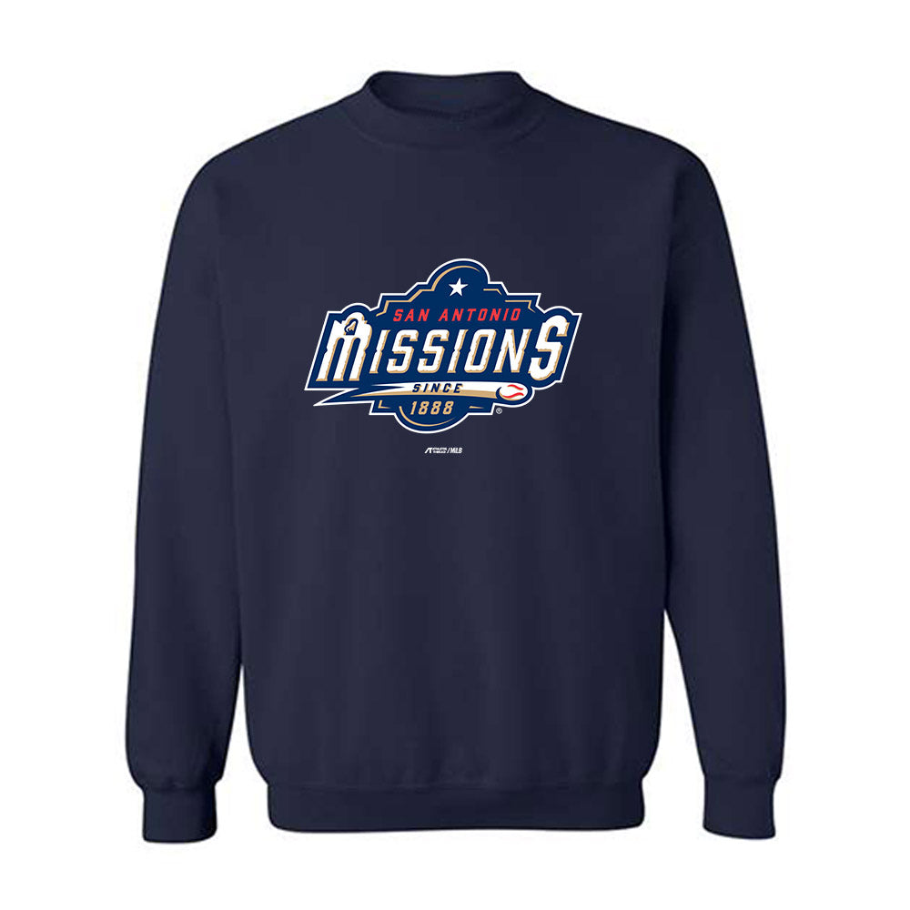 San Antonio Missions - MILB Baseball : Andy Thomas - Crewneck Sweatshirt-0