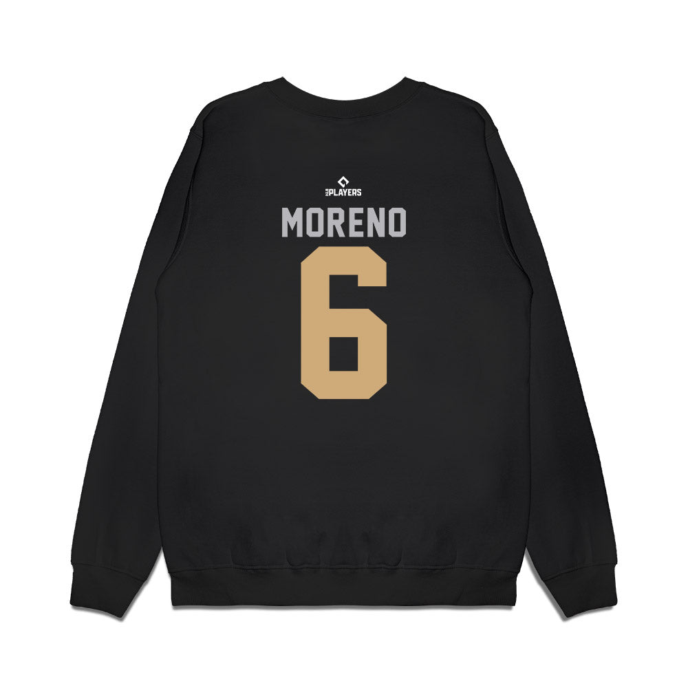 San Antonio Missions - MILB Baseball : Johan Moreno - Premium Crewneck Sweatshirt-1