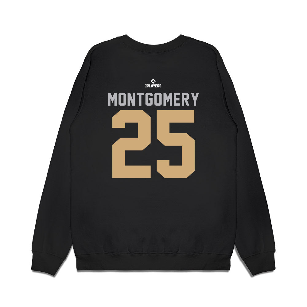 San Antonio Missions - MILB Baseball : Carson Montgomery - Premium Crewneck Sweatshirt-1
