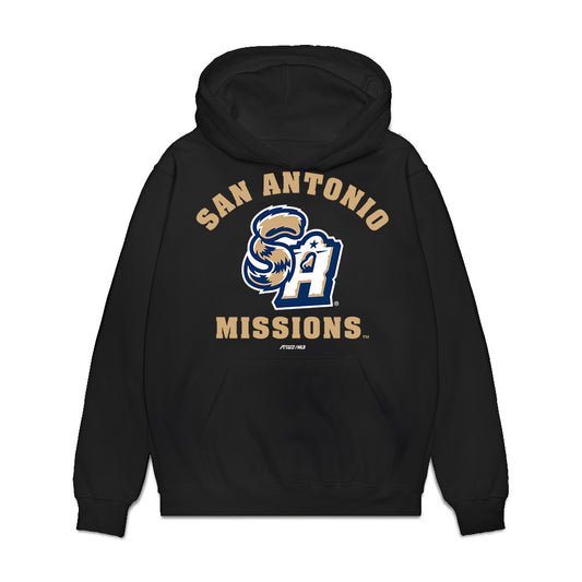San Antonio Missions - MILB Baseball : Kai Roberts - Premium Hooded Sweatshirt-0
