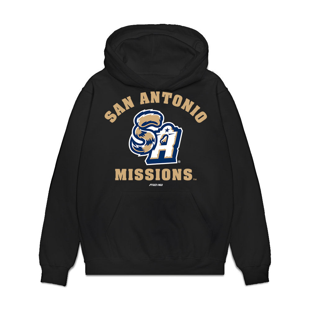 San Antonio Missions - MILB Baseball : Andy Thomas - Premium Hooded Sweatshirt-0