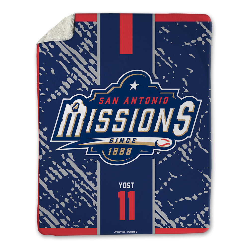 San Antonio Missions - MILB Baseball : Eric Yost - Blanket-0