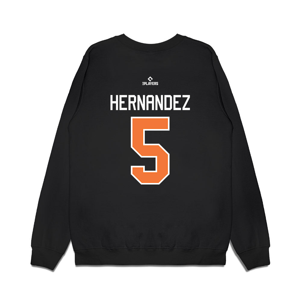 San Jose Giants - MILB Baseball : Luis Hernandez - Premium Crewneck Sweatshirt-1