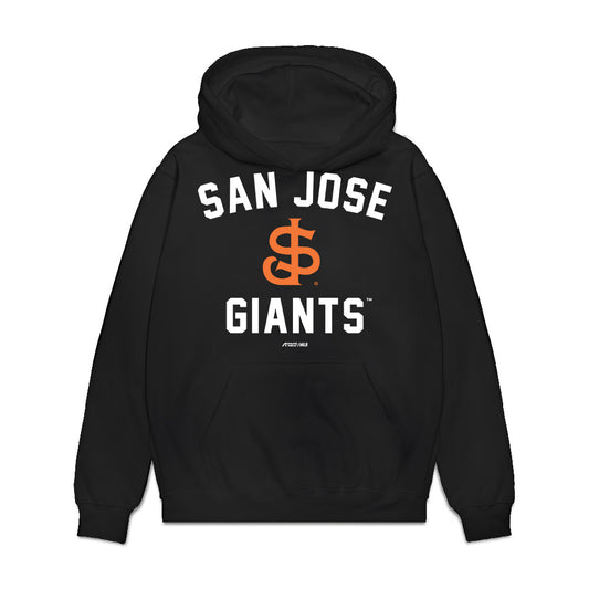 San Jose Giants - MILB Baseball : Luke Nixon - Premium Hooded Sweatshirt-0