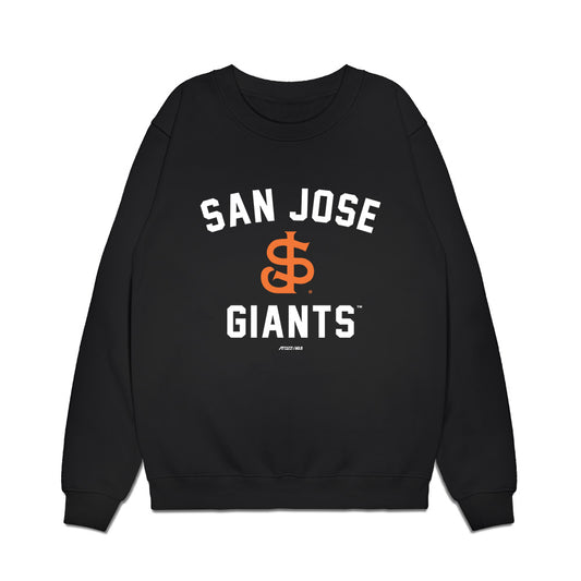 San Jose Giants - MILB Baseball : Angel Guzman - Premium Crewneck Sweatshirt-0