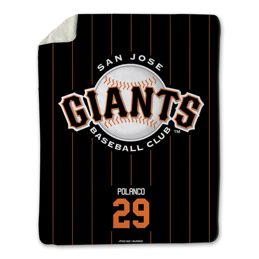 San Jose Giants - MILB Baseball : Andy Polanco - Blanket-0