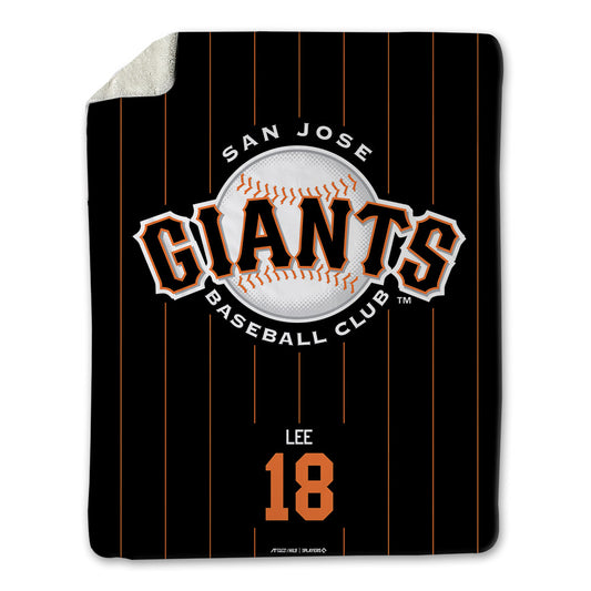 San Jose Giants - MILB Baseball : Chen-Hsun Lee - Blanket-0