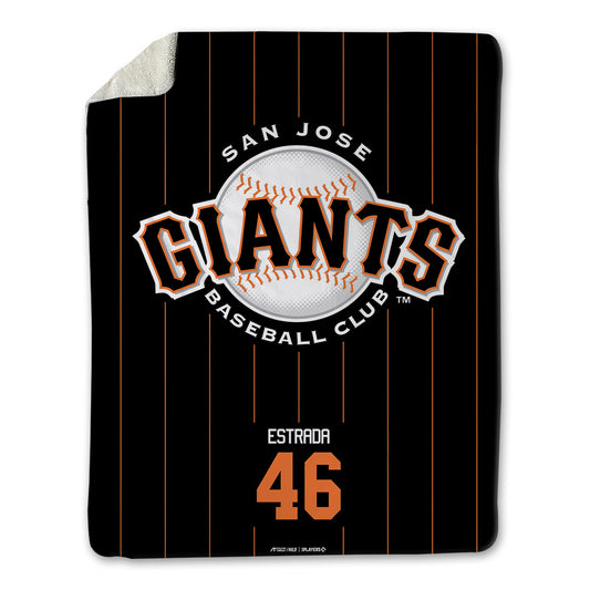San Jose Giants - MILB Baseball : Ricardo Estrada - Blanket-0
