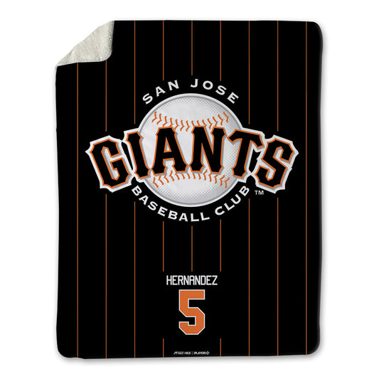 San Jose Giants - MILB Baseball : Luis Hernandez - Blanket-0