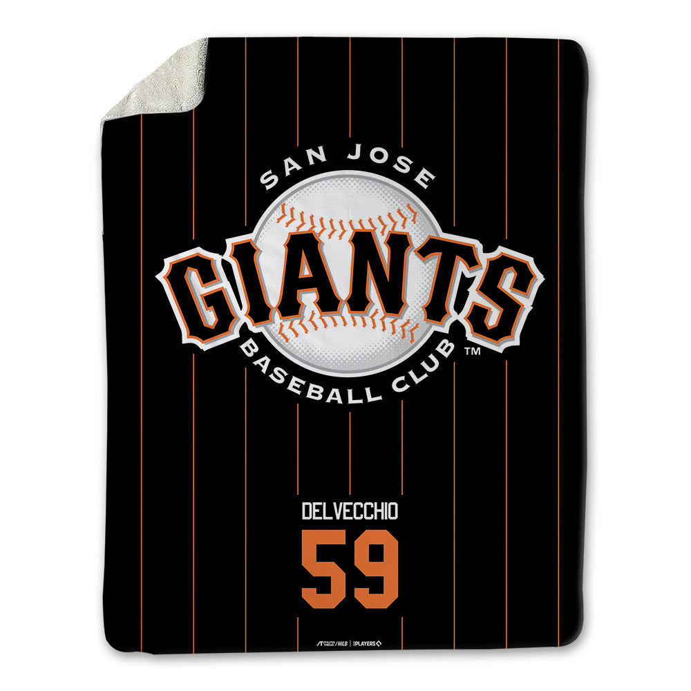 San Jose Giants - MILB Baseball : Cody Delvecchio - Blanket-0