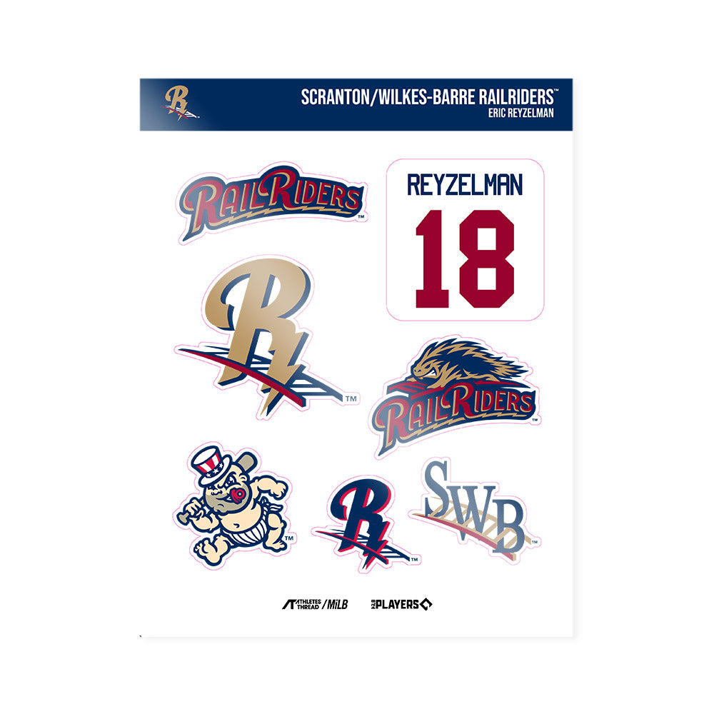 SWB RailRiders - MILB Baseball : Eric Reyzelman - Sticker Sheet-0