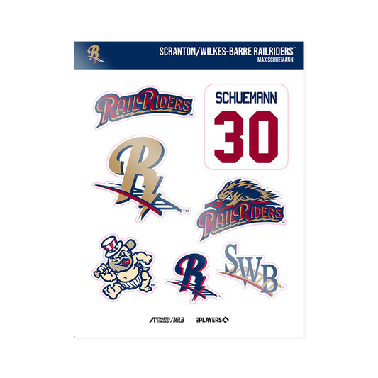 SWB RailRiders - MILB Baseball : Max Schuemann - Sticker Sheet-0