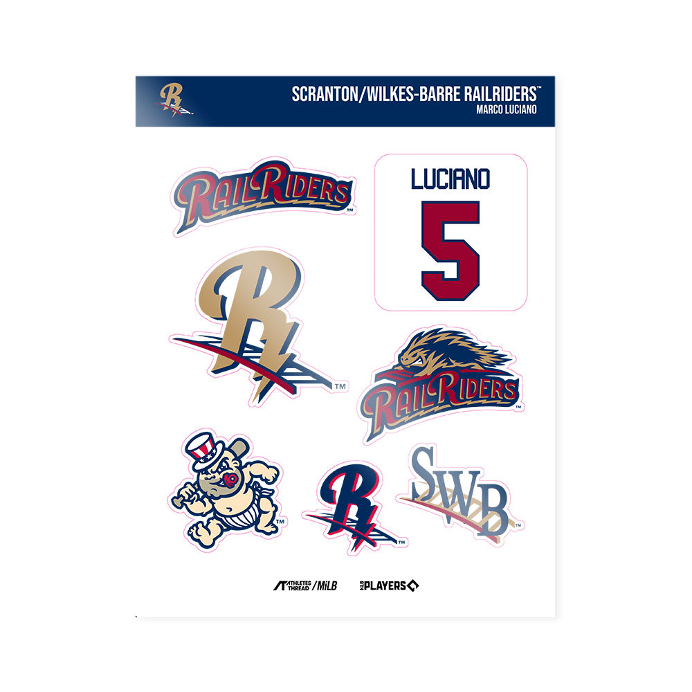 SWB RailRiders - MILB Baseball : Marco Luciano - Sticker Sheet-0