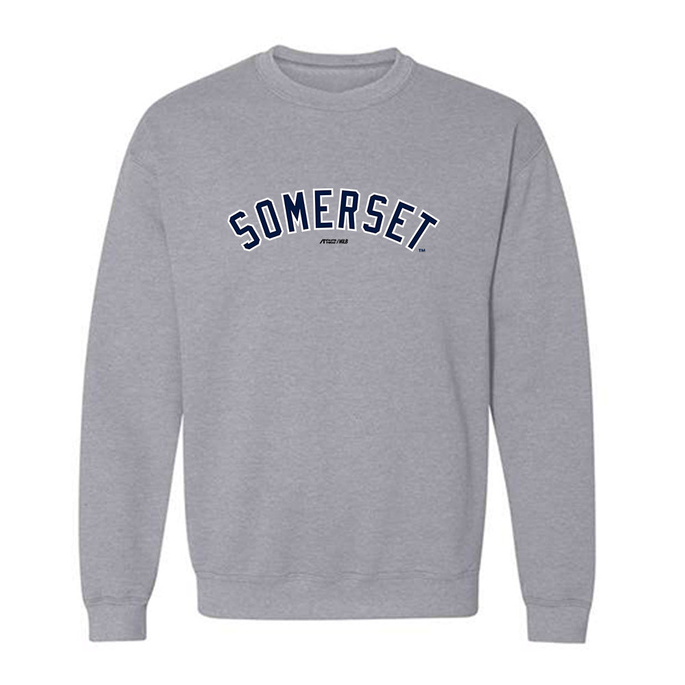Somerset Patriots - MILB Baseball : Michael Arias - Crewneck Sweatshirt-0