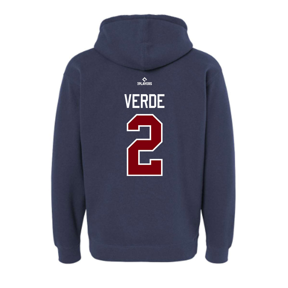 Somerset Patriots - MILB Baseball : Kevin Verde - Hooded Pullover Sweatshirt-1