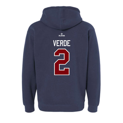 Somerset Patriots - MILB Baseball : Kevin Verde - Hooded Pullover Sweatshirt-1