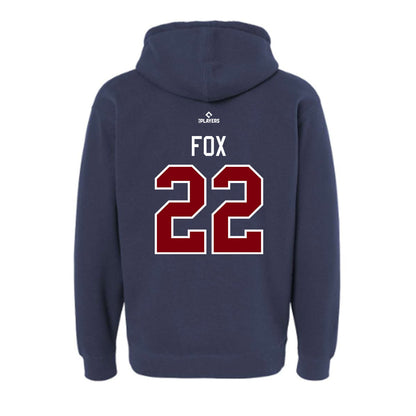 Somerset Patriots - MILB Baseball : Rory Fox - Hooded Pullover Sweatshirt-1