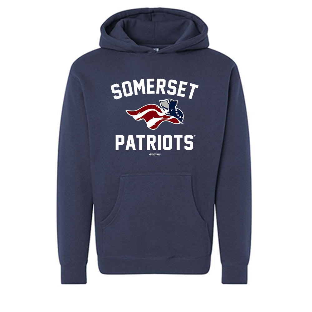 Somerset Patriots - MILB Baseball : Coby Morales - Hooded Pullover Sweatshirt-0