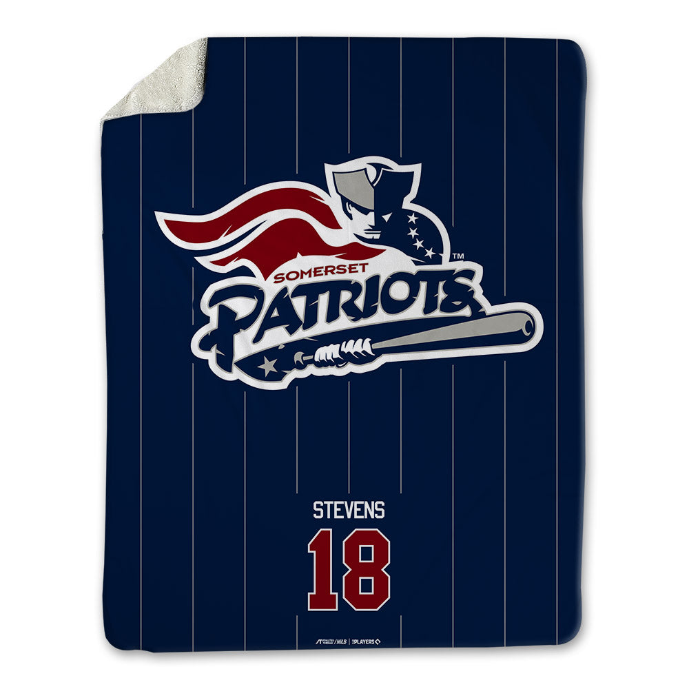 Somerset Patriots - MILB Baseball : Kevin Stevens - Blanket-0