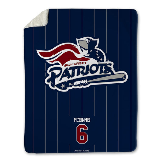 Somerset Patriots - MILB Baseball : Connor McGinnis - Blanket-0