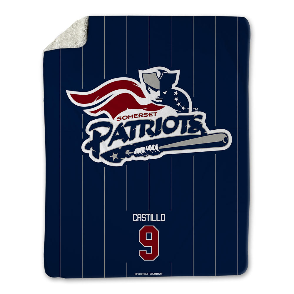 Somerset Patriots - MILB Baseball : Jackson Castillo - Blanket-0