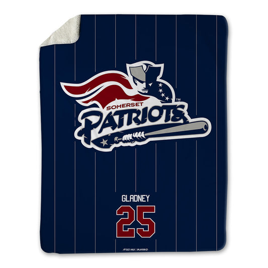 Somerset Patriots - MILB Baseball : DJ Gladney - Blanket-0