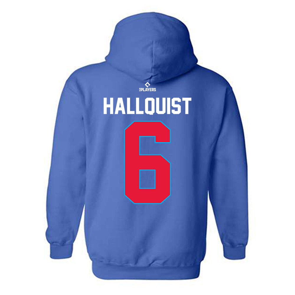 South Bend Cubs - MILB Baseball : Michael Hallquist - Hooded Sweatshirt-1