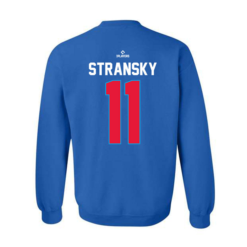 South Bend Cubs - MILB Baseball : Justin Stransky - Crewneck Sweatshirt-1