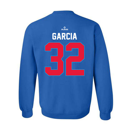 South Bend Cubs - MILB Baseball : Anhuar Garcia - Crewneck Sweatshirt-1