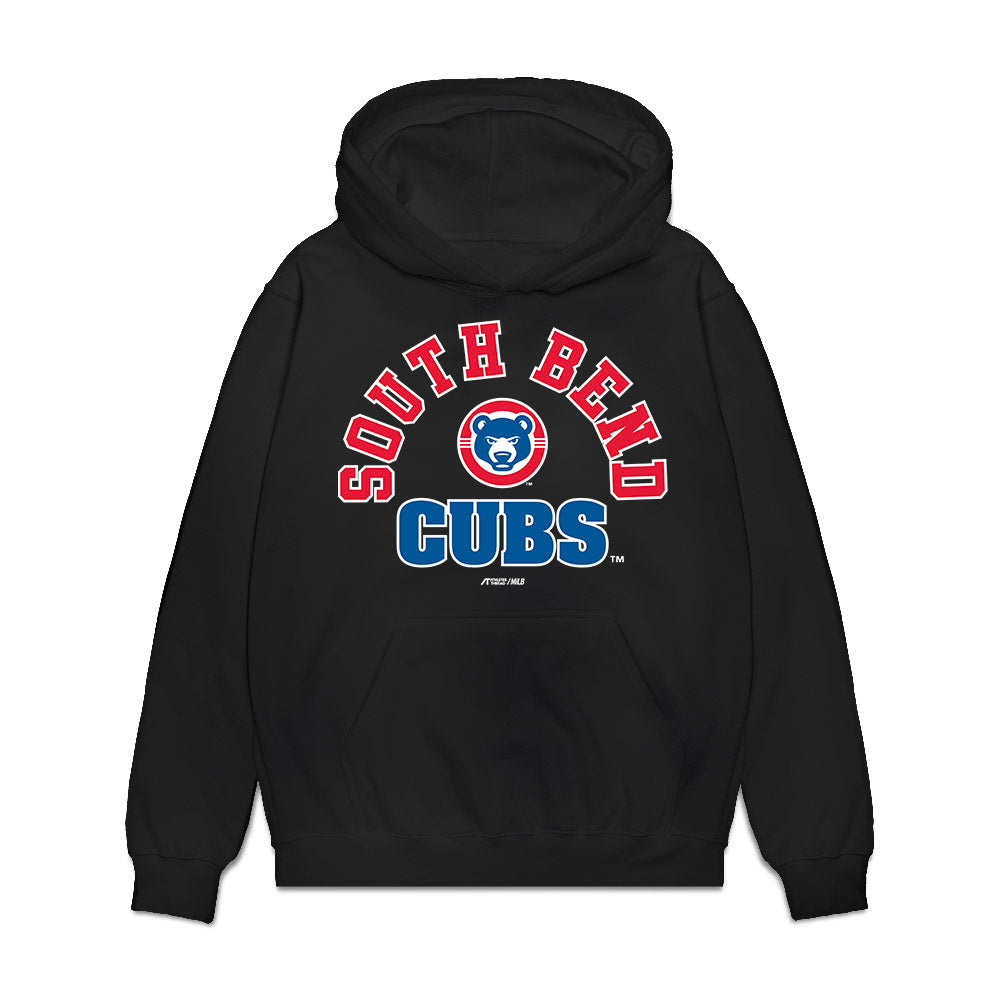 South Bend Cubs - MILB Baseball : Eli Jerzembeck - Premium Hooded Sweatshirt-0