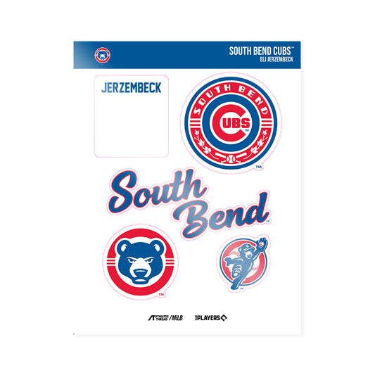 South Bend Cubs - MILB Baseball : Eli Jerzembeck - Sticker Sheet-0