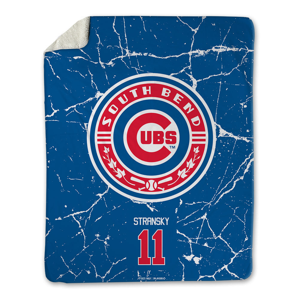 South Bend Cubs - MILB Baseball : Justin Stransky - Blanket-0