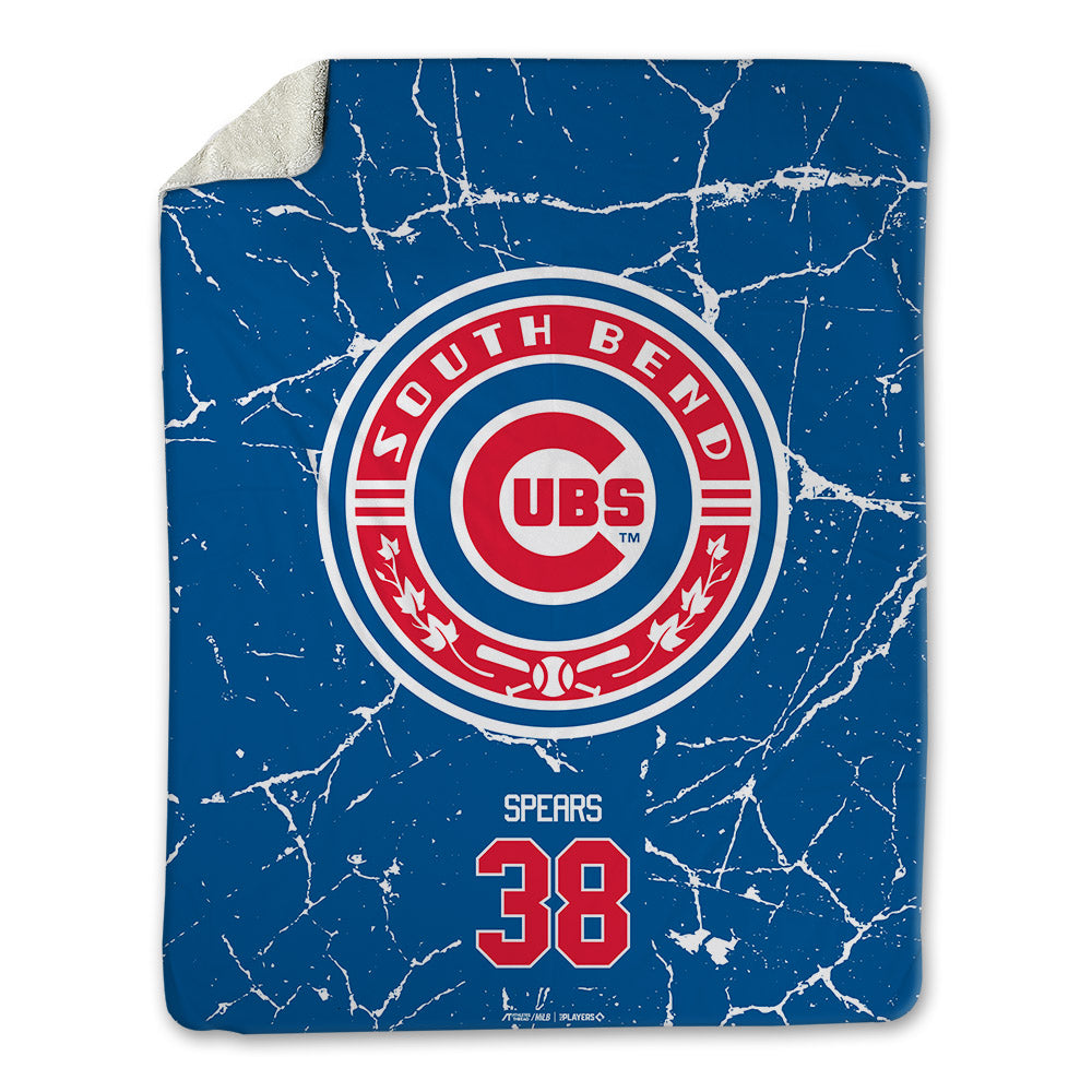 South Bend Cubs - MILB Baseball : Brayden Spears - Blanket-0