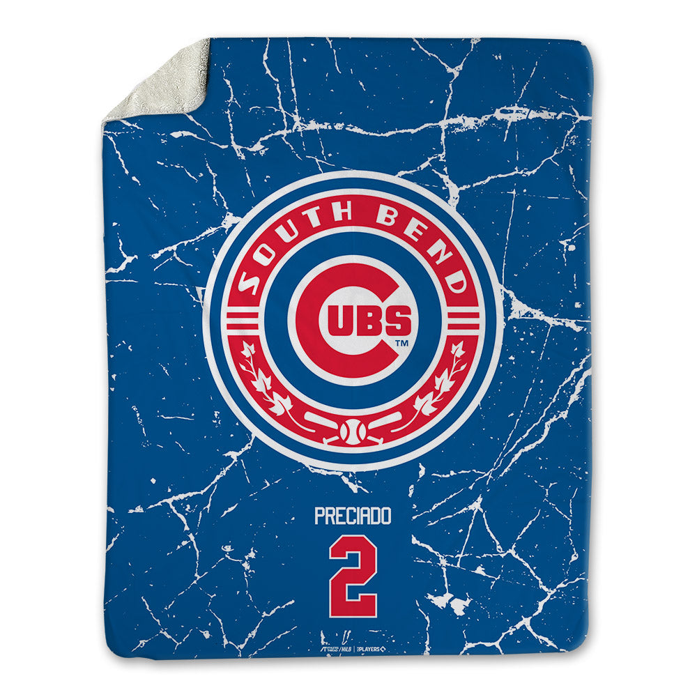 South Bend Cubs - MILB Baseball : Reginald Preciado - Blanket-0