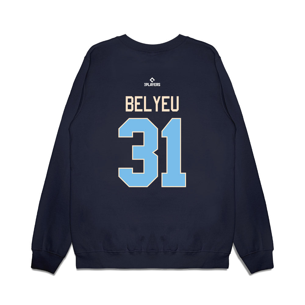 Spokane Indians - MILB Baseball : Max Belyeu - Premium Crewneck Sweatshirt-1