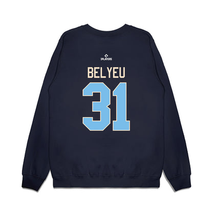 Spokane Indians - MILB Baseball : Max Belyeu - Premium Crewneck Sweatshirt-1
