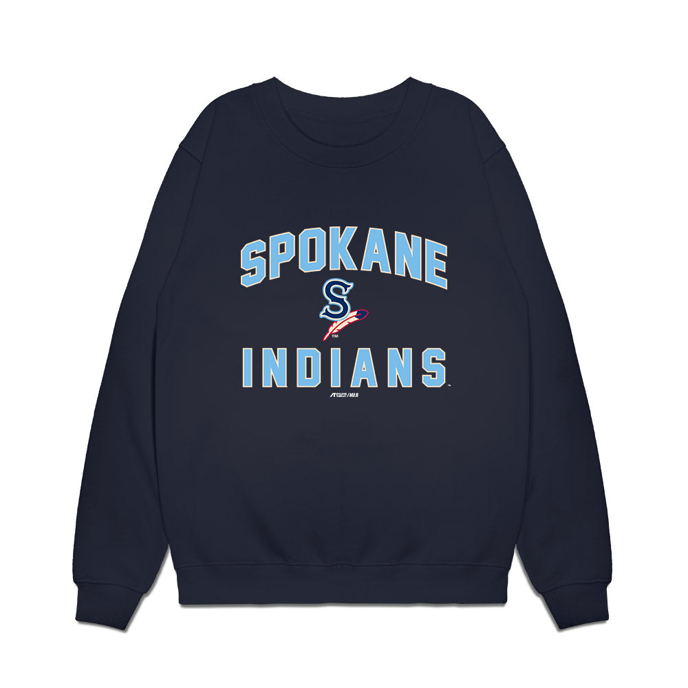 Spokane Indians - MILB Baseball : Max Belyeu - Premium Crewneck Sweatshirt-0