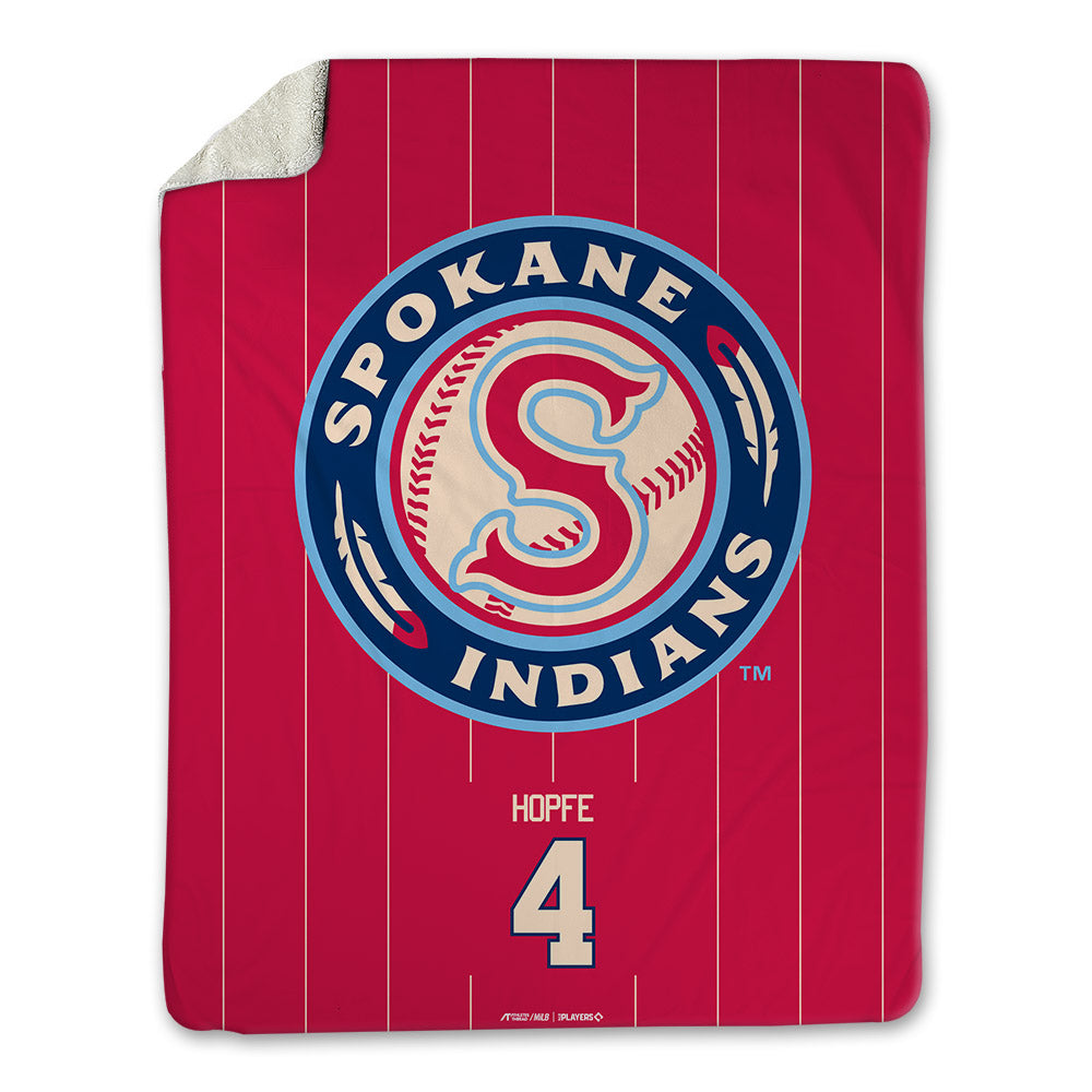 Spokane Indians - MILB Baseball : Tommy Hopfe - Blanket-0