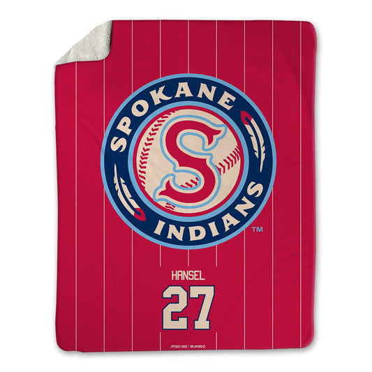 Spokane Indians - MILB Baseball : Luke Hansel - Blanket-0