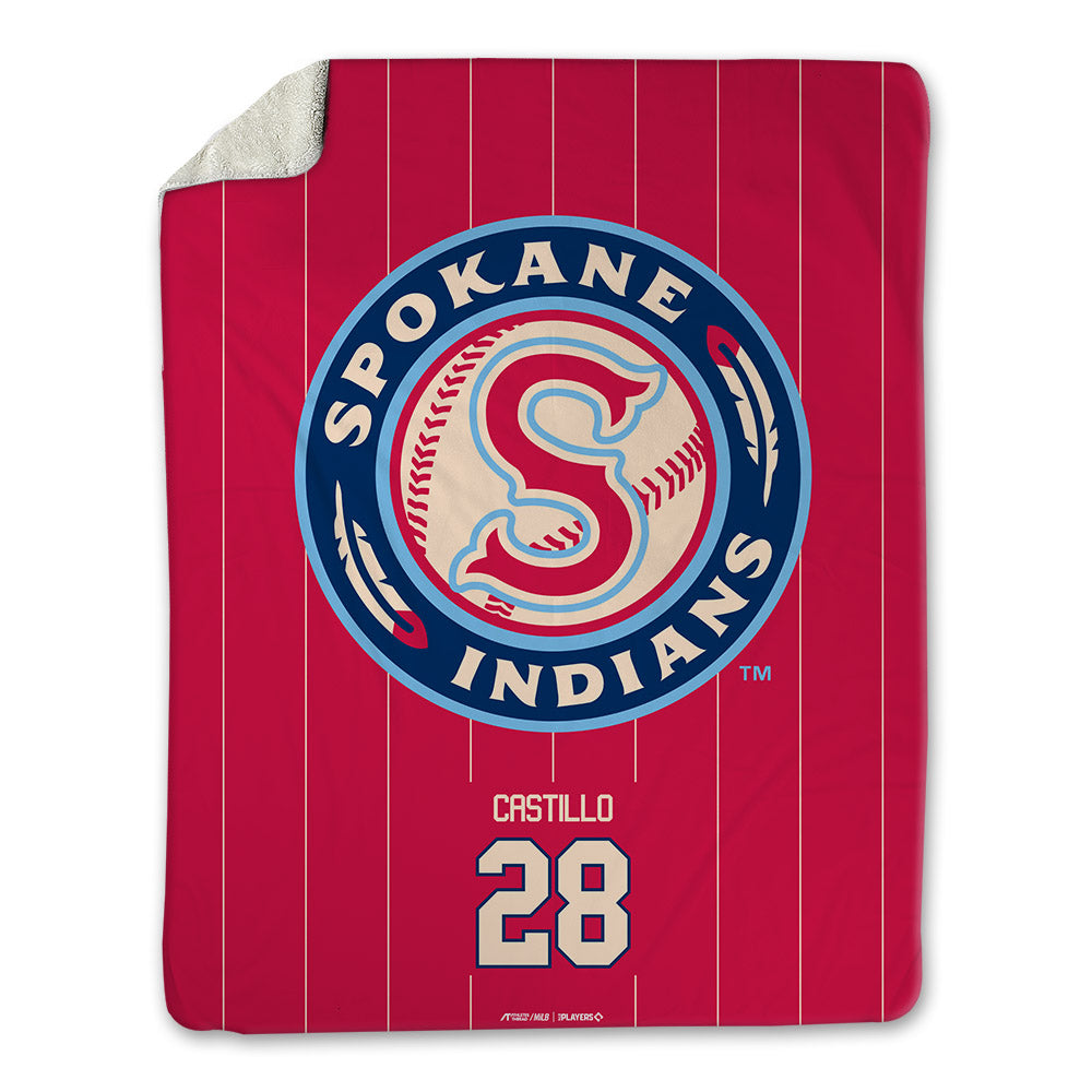 Spokane Indians - MILB Baseball : Juan Castillo - Blanket-0