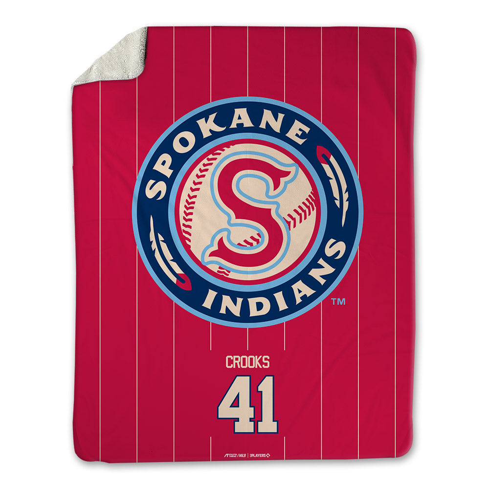 Spokane Indians - MILB Baseball : Dylan Crooks - Blanket-0