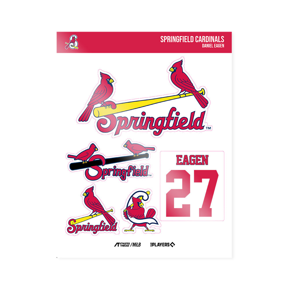 Springfield Cardinals - MILB Baseball : Daniel Eagen - Sticker Sheet-0