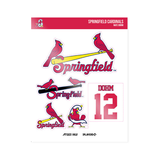 Springfield Cardinals - MILB Baseball : Nate Dohm - Sticker Sheet-0
