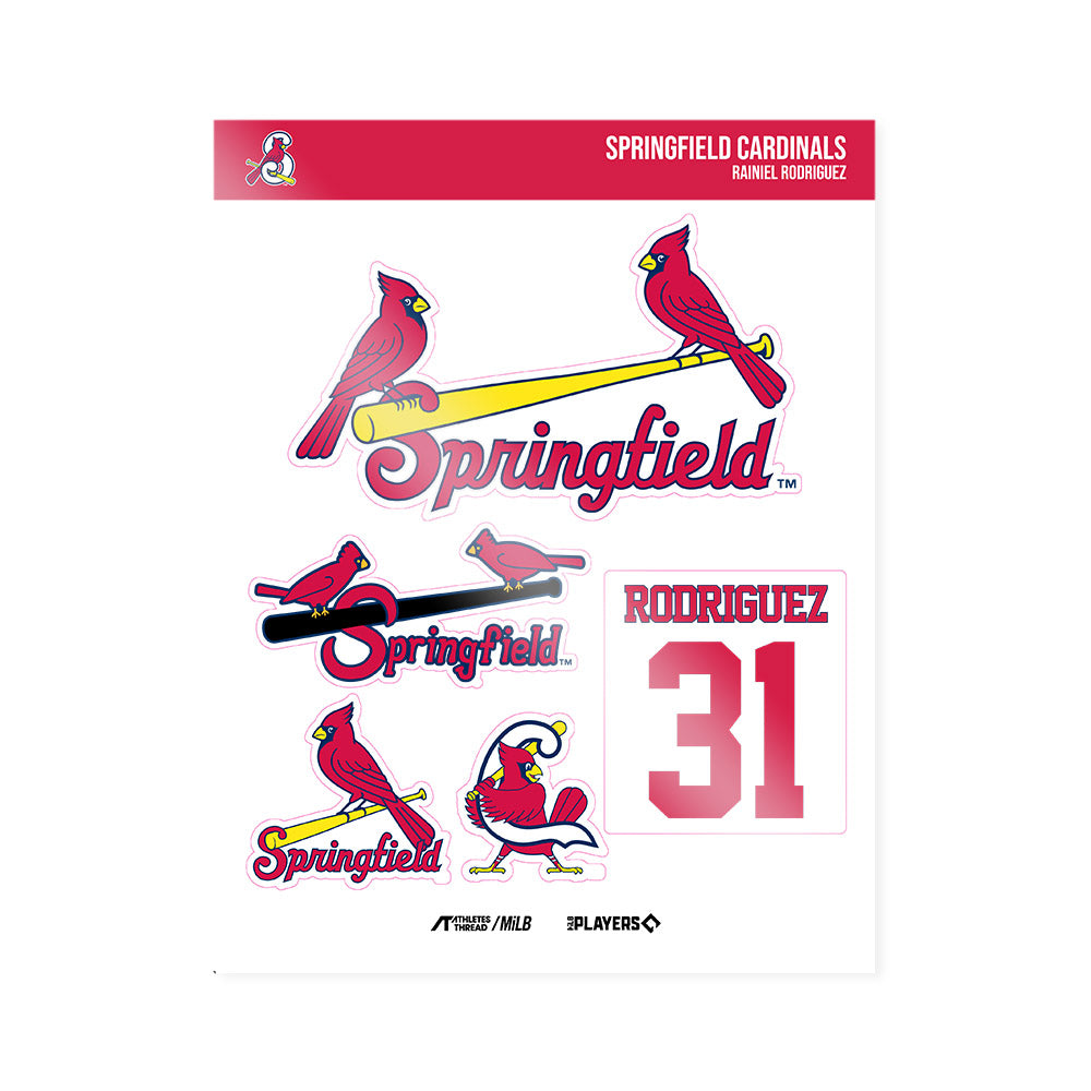 Springfield Cardinals - MILB Baseball : Rainiel Rodriguez - Sticker Sheet-0