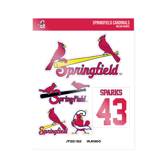 Springfield Cardinals - MILB Baseball : Nolan Sparks - Sticker Sheet-0