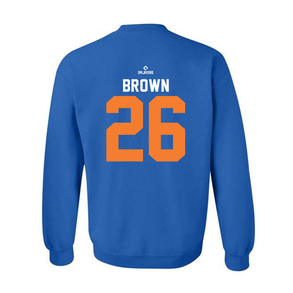 Lucie Mets - MILB Baseball : Austin Brown - Crewneck Sweatshirt-1