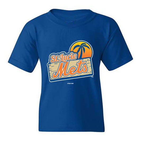 Lucie Mets - MILB Baseball : Shane Sdao - Youth T-Shirt-0