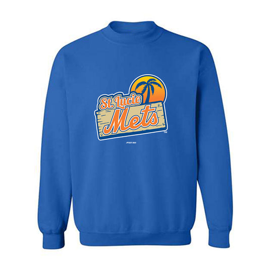 Lucie Mets - MILB Baseball : Jake Ogden - Crewneck Sweatshirt-0