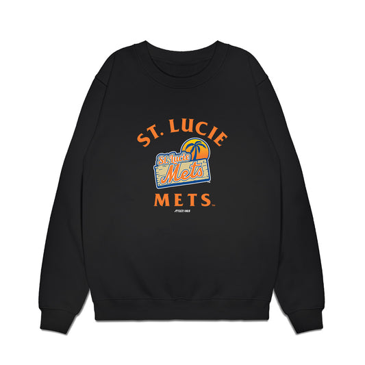 Lucie Mets - MILB Baseball : Jorge De Leon - Premium Crewneck Sweatshirt-0