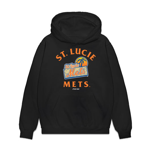 Lucie Mets - MILB Baseball : Francisco Toledo - Premium Hooded Sweatshirt-0